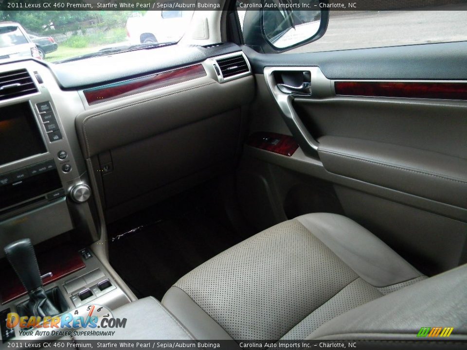 2011 Lexus GX 460 Premium Starfire White Pearl / Sepia/Auburn Bubinga Photo #14