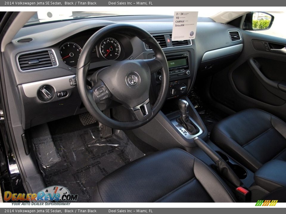 2014 Volkswagen Jetta SE Sedan Black / Titan Black Photo #15