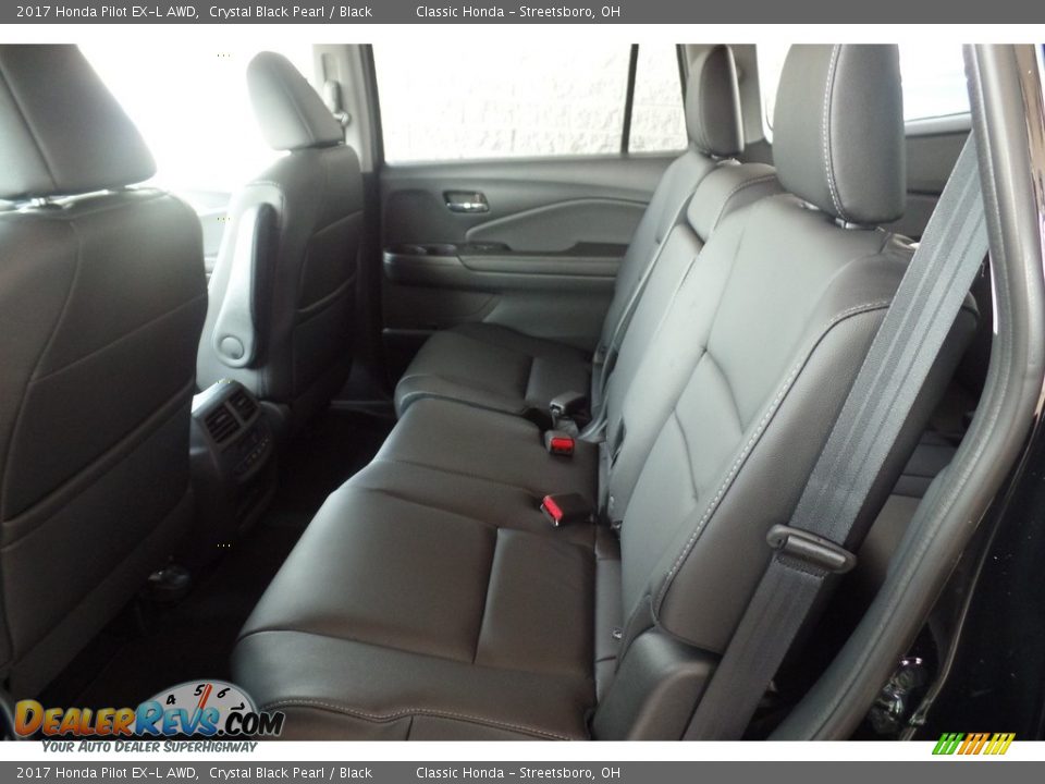2017 Honda Pilot EX-L AWD Crystal Black Pearl / Black Photo #7