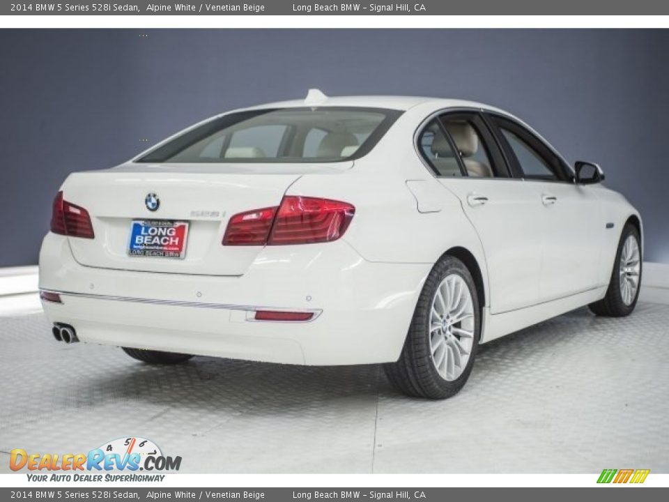 2014 BMW 5 Series 528i Sedan Alpine White / Venetian Beige Photo #28