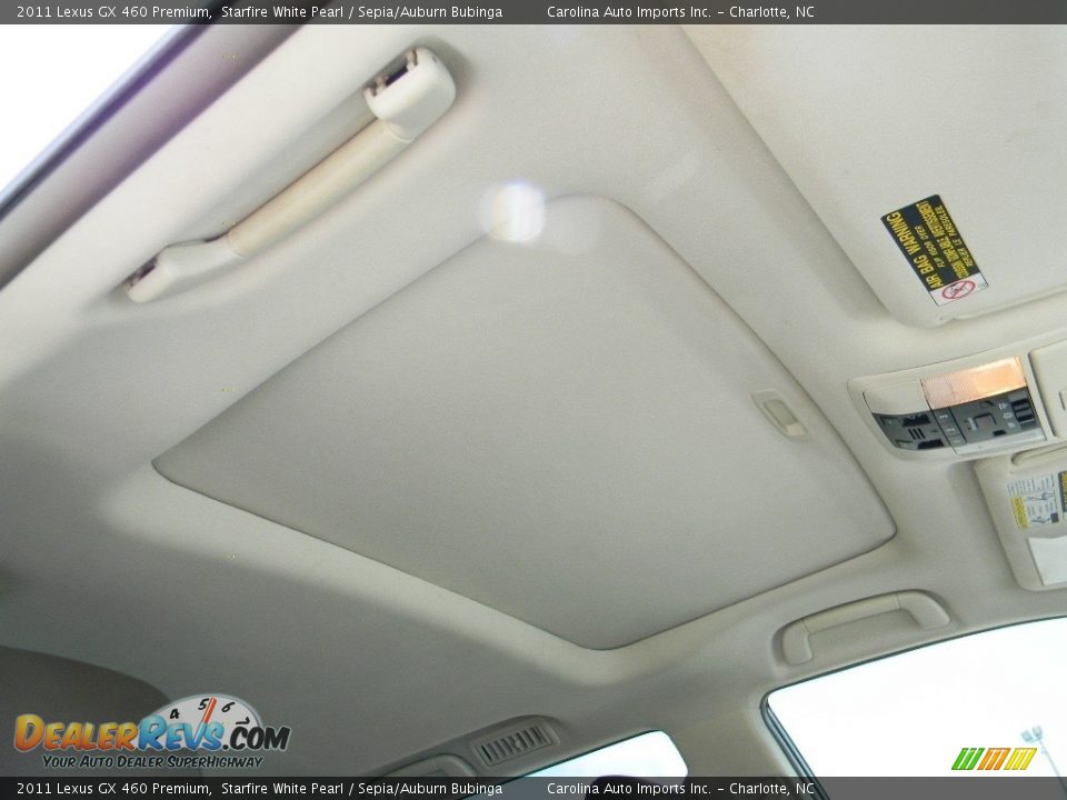 2011 Lexus GX 460 Premium Starfire White Pearl / Sepia/Auburn Bubinga Photo #24
