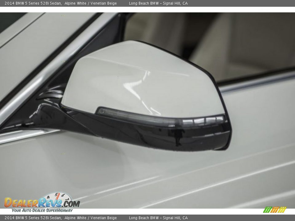 2014 BMW 5 Series 528i Sedan Alpine White / Venetian Beige Photo #30