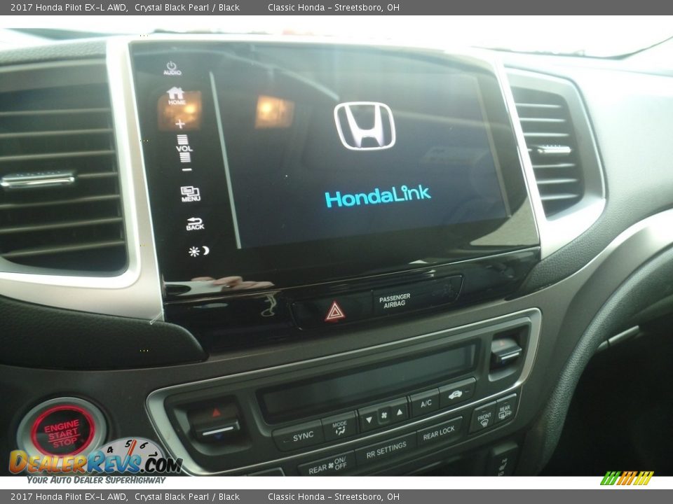 2017 Honda Pilot EX-L AWD Crystal Black Pearl / Black Photo #10