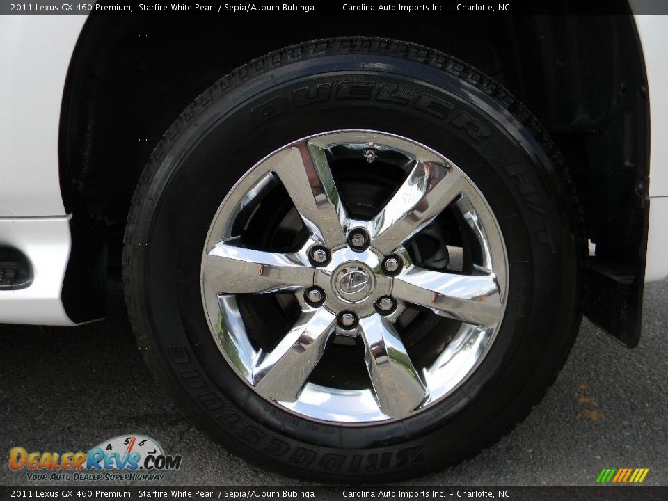2011 Lexus GX 460 Premium Starfire White Pearl / Sepia/Auburn Bubinga Photo #27