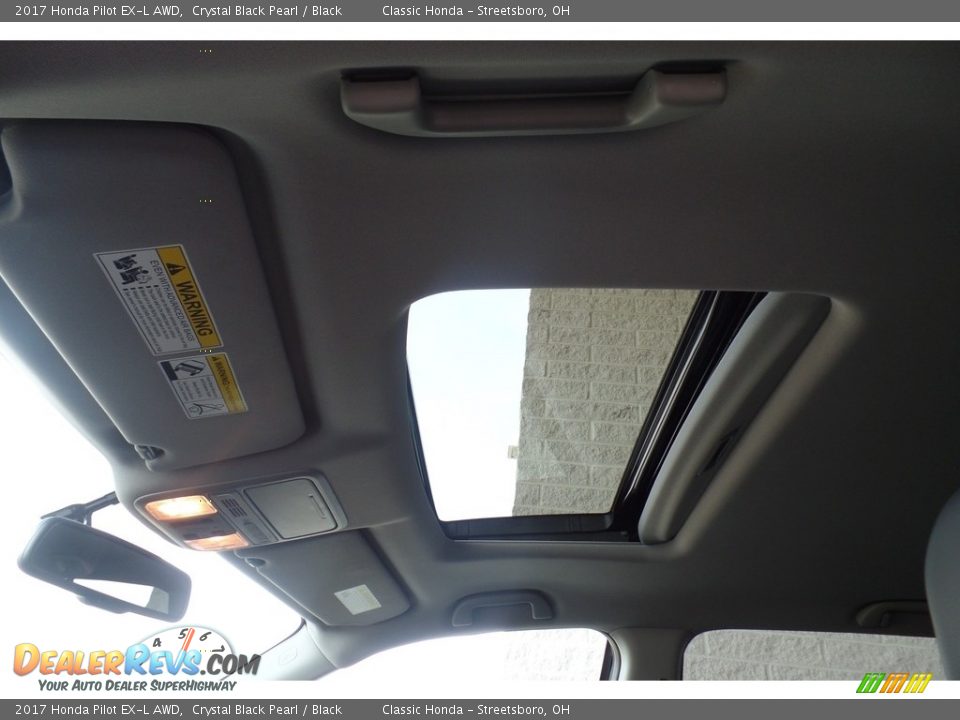 2017 Honda Pilot EX-L AWD Crystal Black Pearl / Black Photo #13