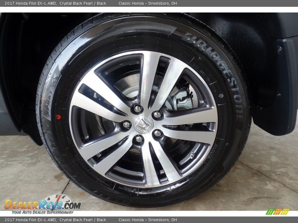 2017 Honda Pilot EX-L AWD Crystal Black Pearl / Black Photo #16