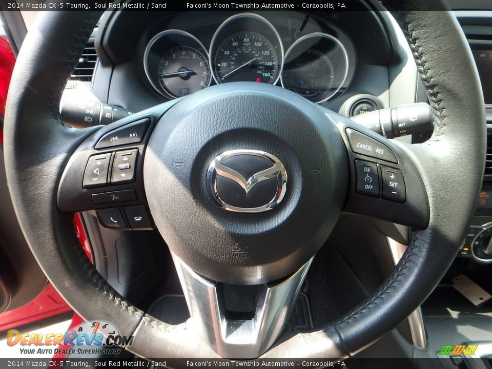 2014 Mazda CX-5 Touring Soul Red Metallic / Sand Photo #22