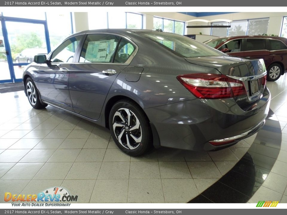 2017 Honda Accord EX-L Sedan Modern Steel Metallic / Gray Photo #2