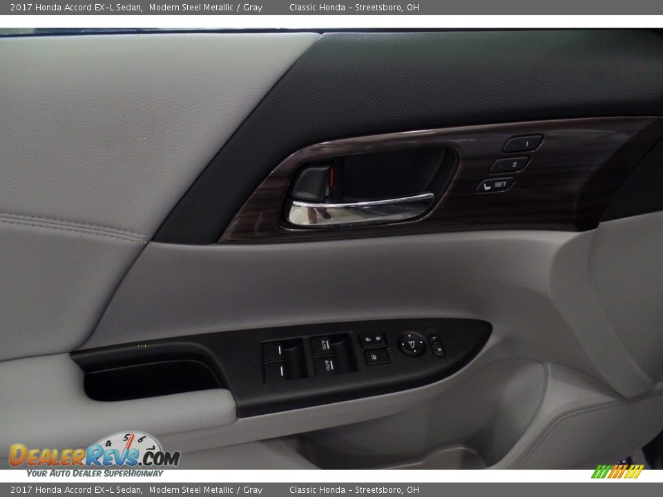 2017 Honda Accord EX-L Sedan Modern Steel Metallic / Gray Photo #5