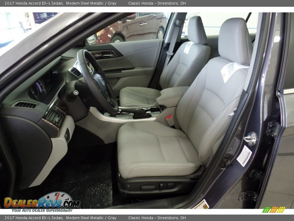 2017 Honda Accord EX-L Sedan Modern Steel Metallic / Gray Photo #8
