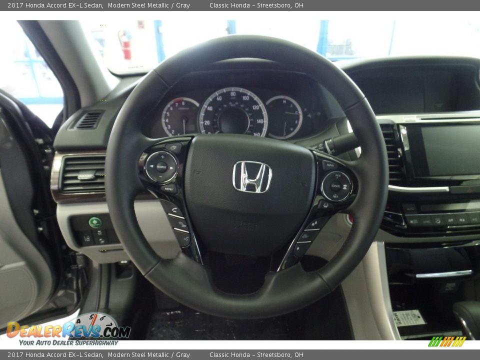 2017 Honda Accord EX-L Sedan Modern Steel Metallic / Gray Photo #10