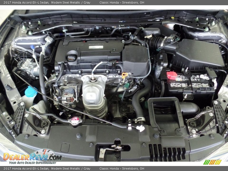 2017 Honda Accord EX-L Sedan Modern Steel Metallic / Gray Photo #16