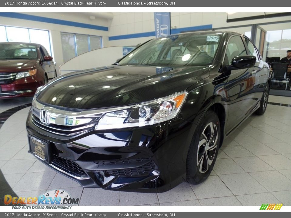 2017 Honda Accord LX Sedan Crystal Black Pearl / Ivory Photo #1