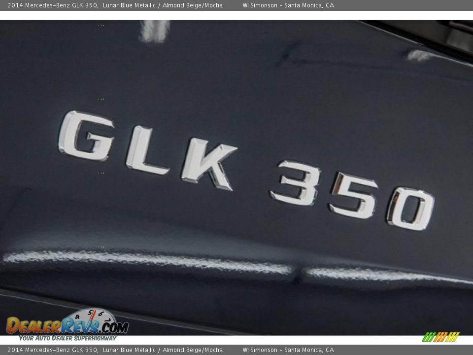 2014 Mercedes-Benz GLK 350 Lunar Blue Metallic / Almond Beige/Mocha Photo #7