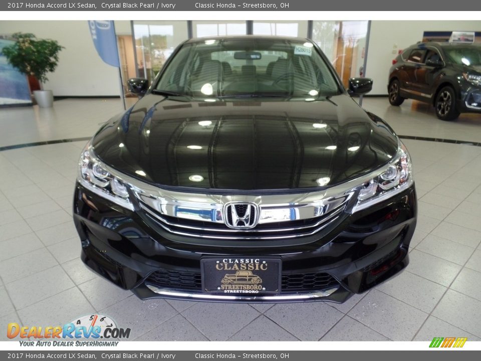 2017 Honda Accord LX Sedan Crystal Black Pearl / Ivory Photo #3