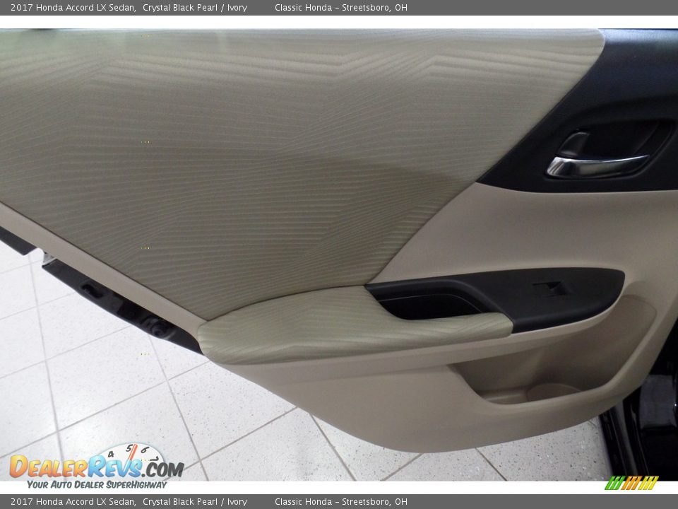 2017 Honda Accord LX Sedan Crystal Black Pearl / Ivory Photo #6