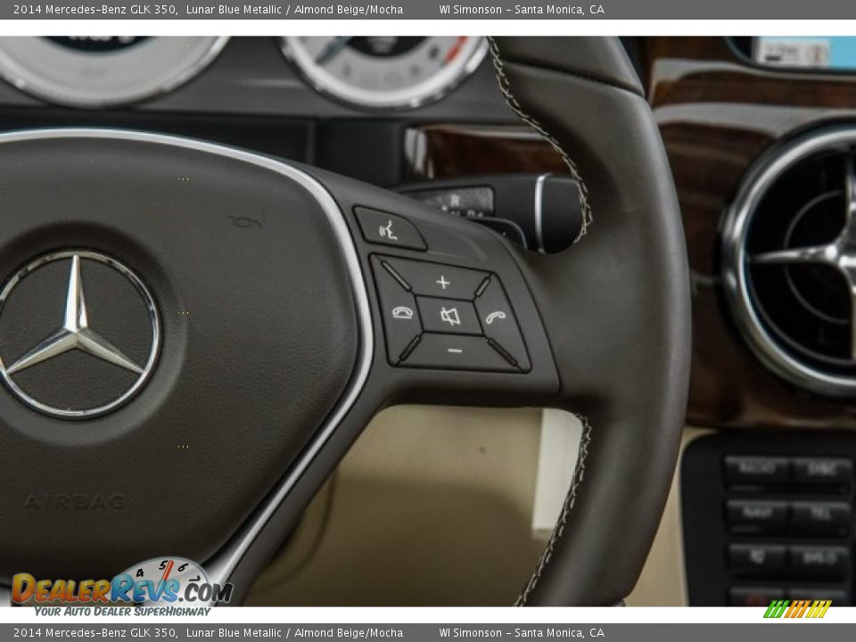 2014 Mercedes-Benz GLK 350 Lunar Blue Metallic / Almond Beige/Mocha Photo #17