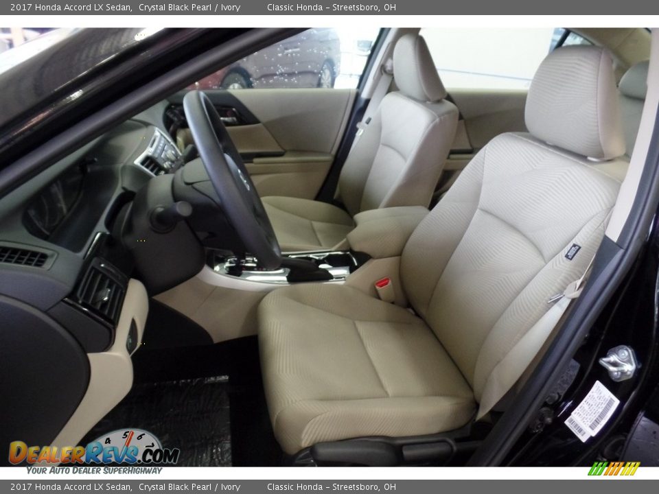 2017 Honda Accord LX Sedan Crystal Black Pearl / Ivory Photo #9