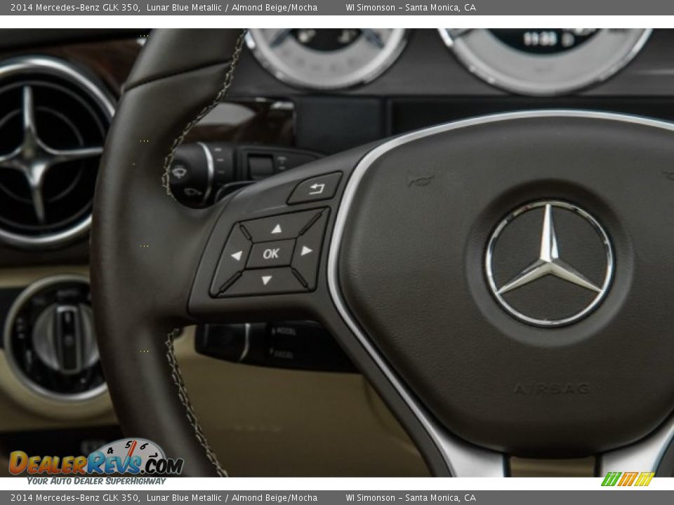 2014 Mercedes-Benz GLK 350 Lunar Blue Metallic / Almond Beige/Mocha Photo #18