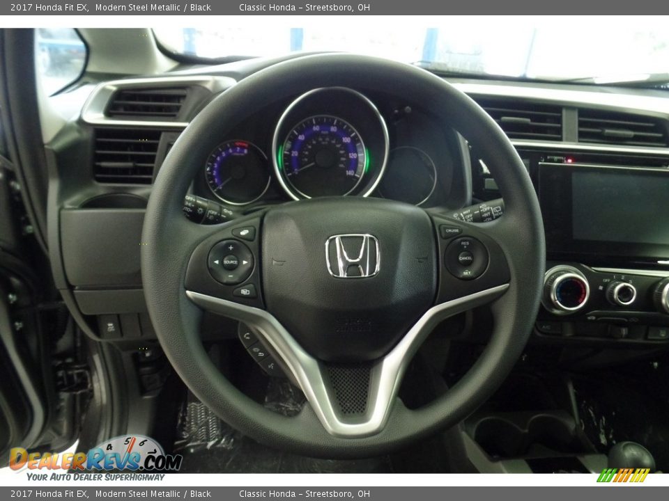 2017 Honda Fit EX Modern Steel Metallic / Black Photo #10