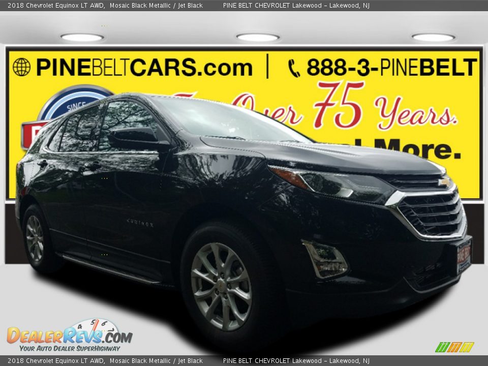 2018 Chevrolet Equinox LT AWD Mosaic Black Metallic / Jet Black Photo #1