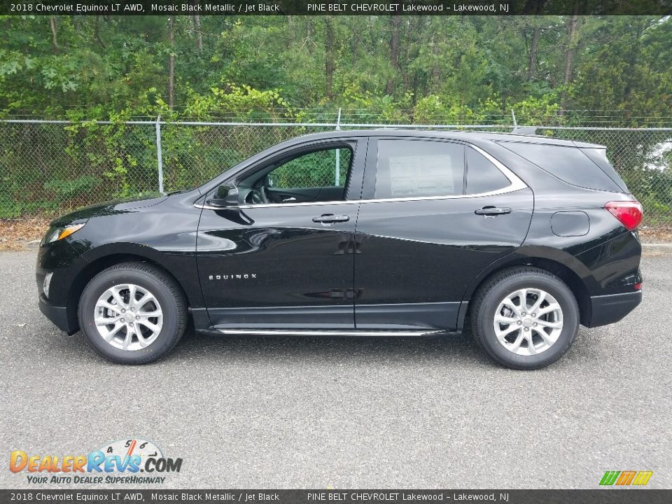 2018 Chevrolet Equinox LT AWD Mosaic Black Metallic / Jet Black Photo #3