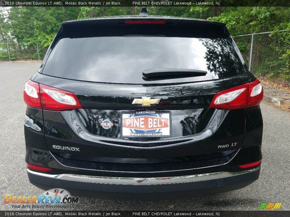 2018 Chevrolet Equinox LT AWD Mosaic Black Metallic / Jet Black Photo #5