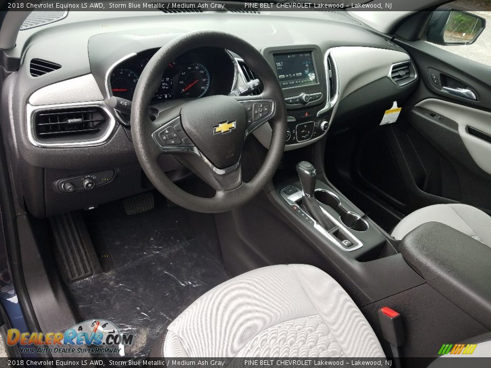 Medium Ash Gray Interior - 2018 Chevrolet Equinox LS AWD Photo #7