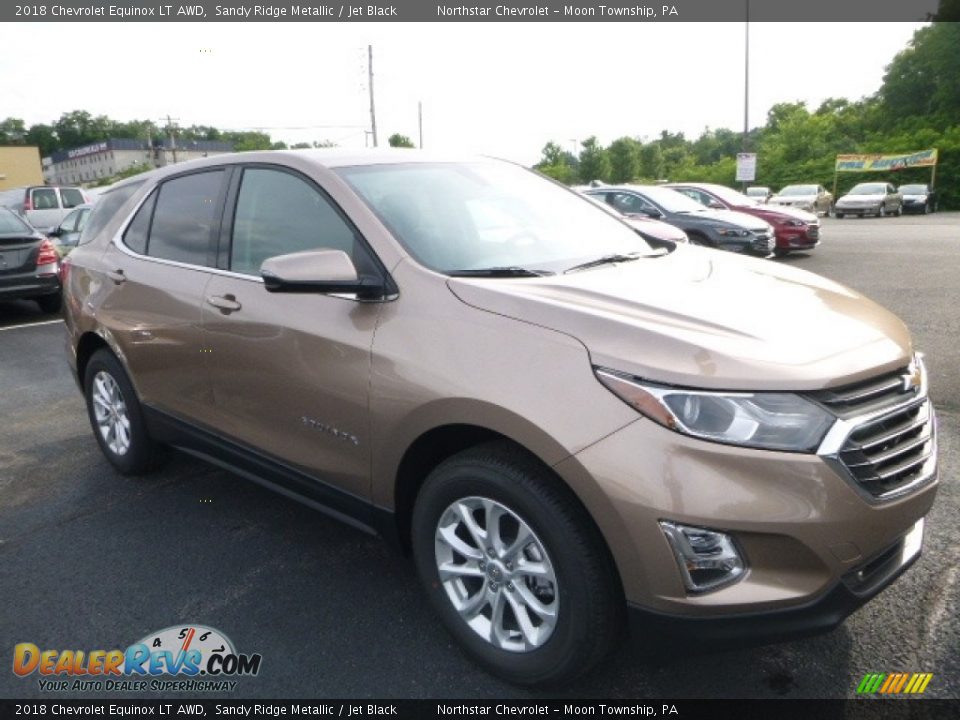 2018 Chevrolet Equinox LT AWD Sandy Ridge Metallic / Jet Black Photo #7