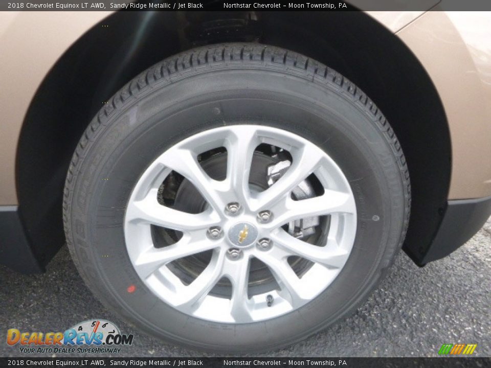 2018 Chevrolet Equinox LT AWD Sandy Ridge Metallic / Jet Black Photo #9