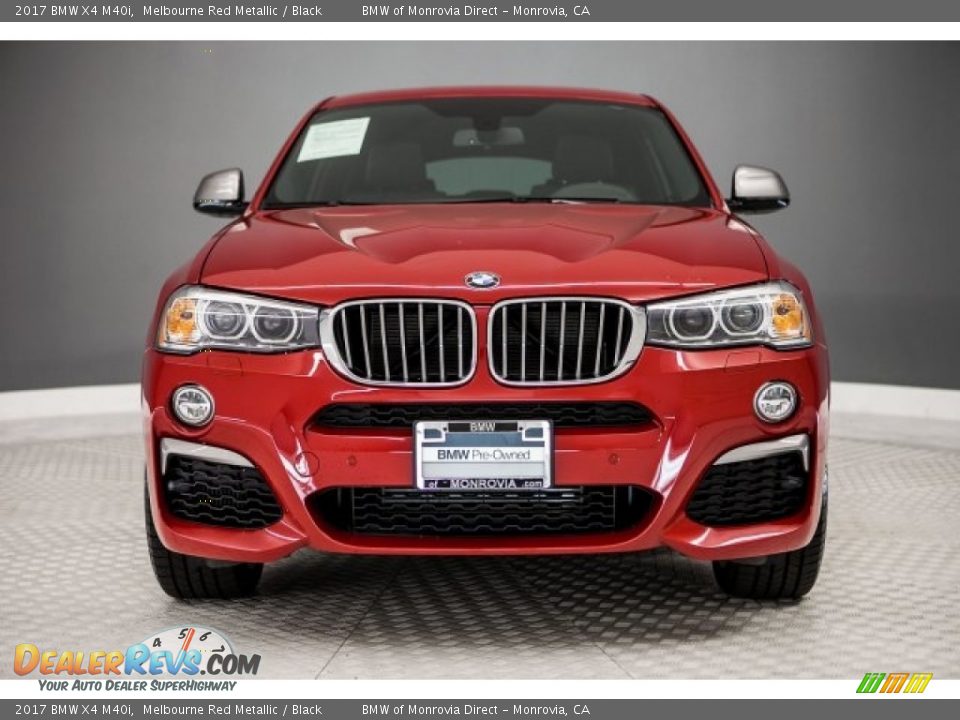 2017 BMW X4 M40i Melbourne Red Metallic / Black Photo #2
