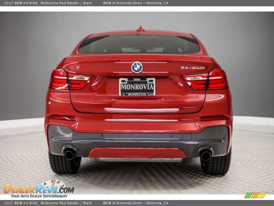 2017 BMW X4 M40i Melbourne Red Metallic / Black Photo #3