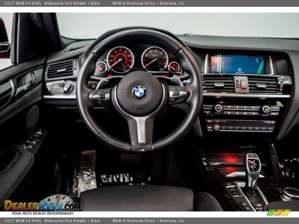2017 BMW X4 M40i Melbourne Red Metallic / Black Photo #4