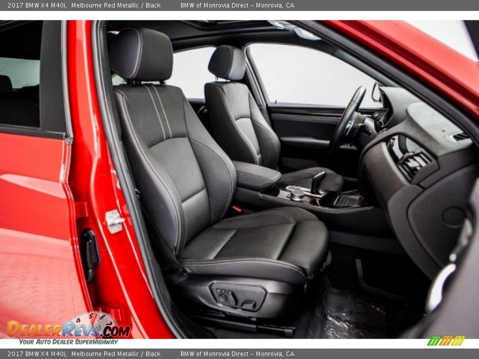 Black Interior - 2017 BMW X4 M40i Photo #6