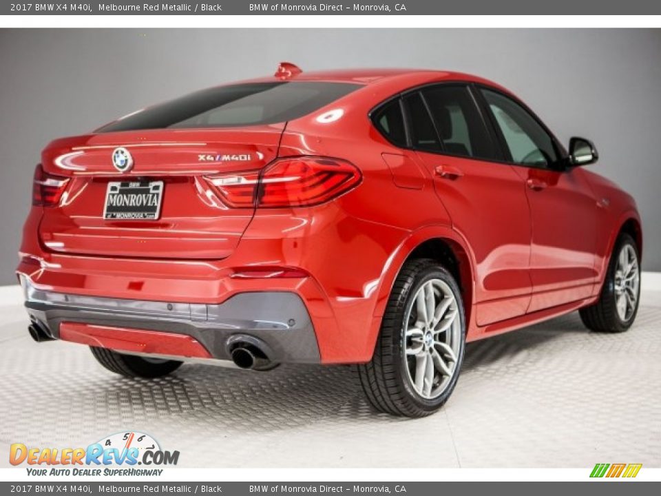 2017 BMW X4 M40i Melbourne Red Metallic / Black Photo #13