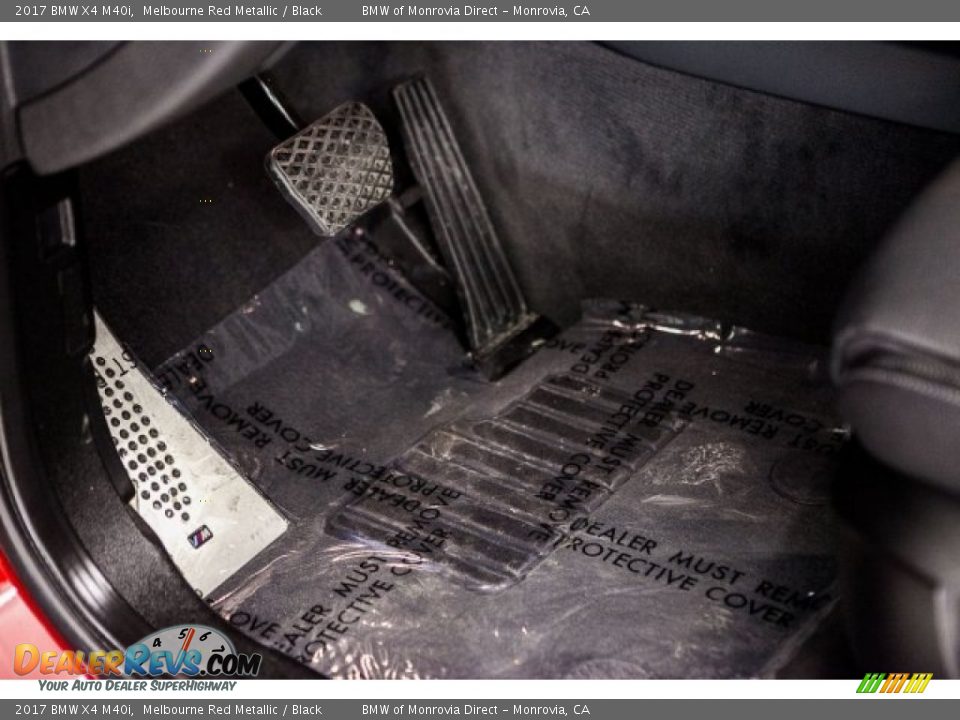 2017 BMW X4 M40i Melbourne Red Metallic / Black Photo #21