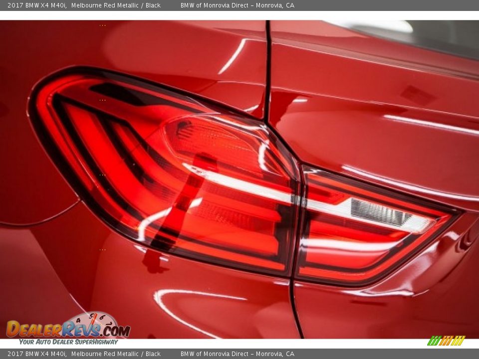 2017 BMW X4 M40i Melbourne Red Metallic / Black Photo #24
