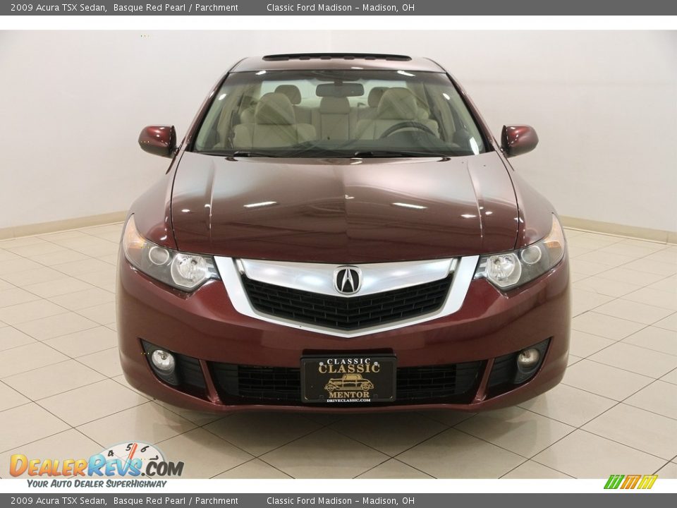 2009 Acura TSX Sedan Basque Red Pearl / Parchment Photo #2
