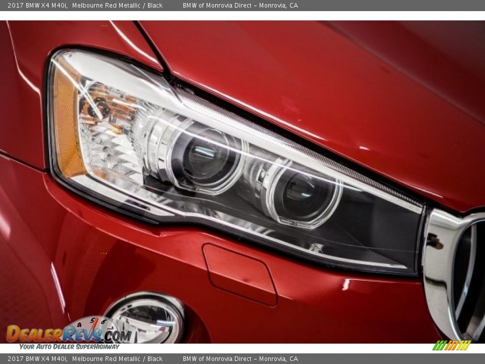 2017 BMW X4 M40i Melbourne Red Metallic / Black Photo #29