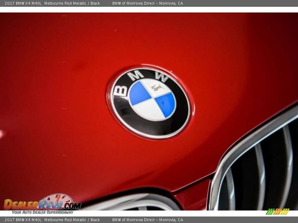 2017 BMW X4 M40i Melbourne Red Metallic / Black Photo #30