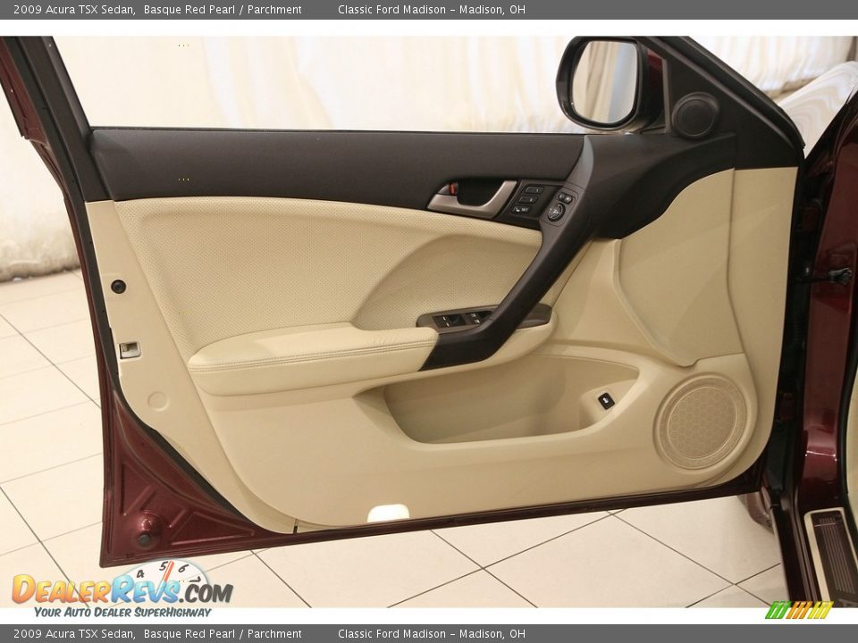2009 Acura TSX Sedan Basque Red Pearl / Parchment Photo #5