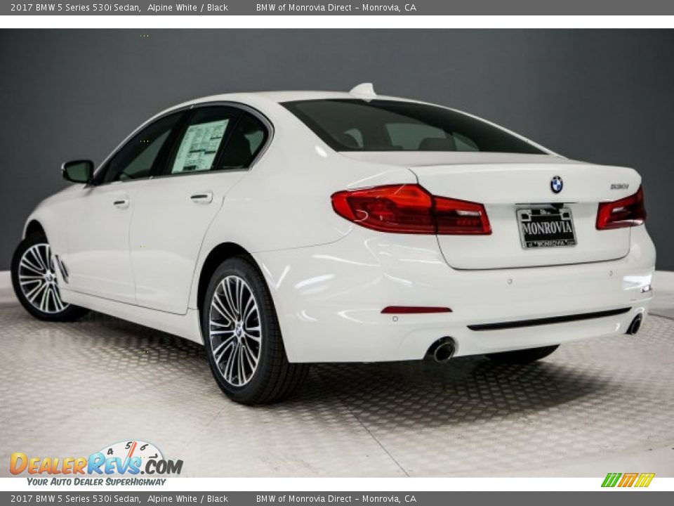 2017 BMW 5 Series 530i Sedan Alpine White / Black Photo #3