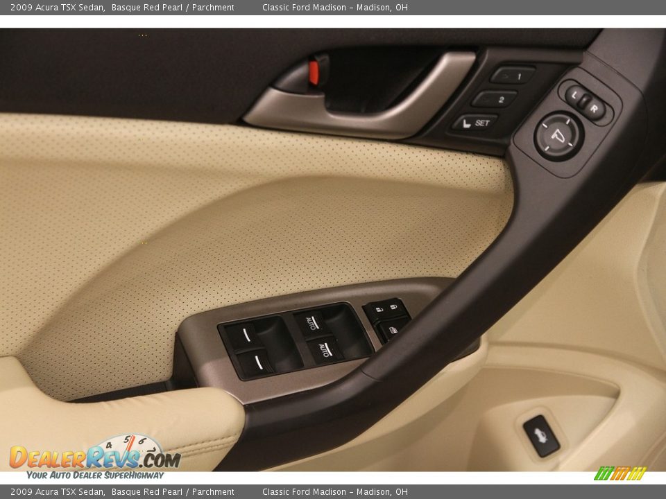 2009 Acura TSX Sedan Basque Red Pearl / Parchment Photo #6