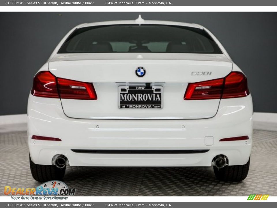 2017 BMW 5 Series 530i Sedan Alpine White / Black Photo #4