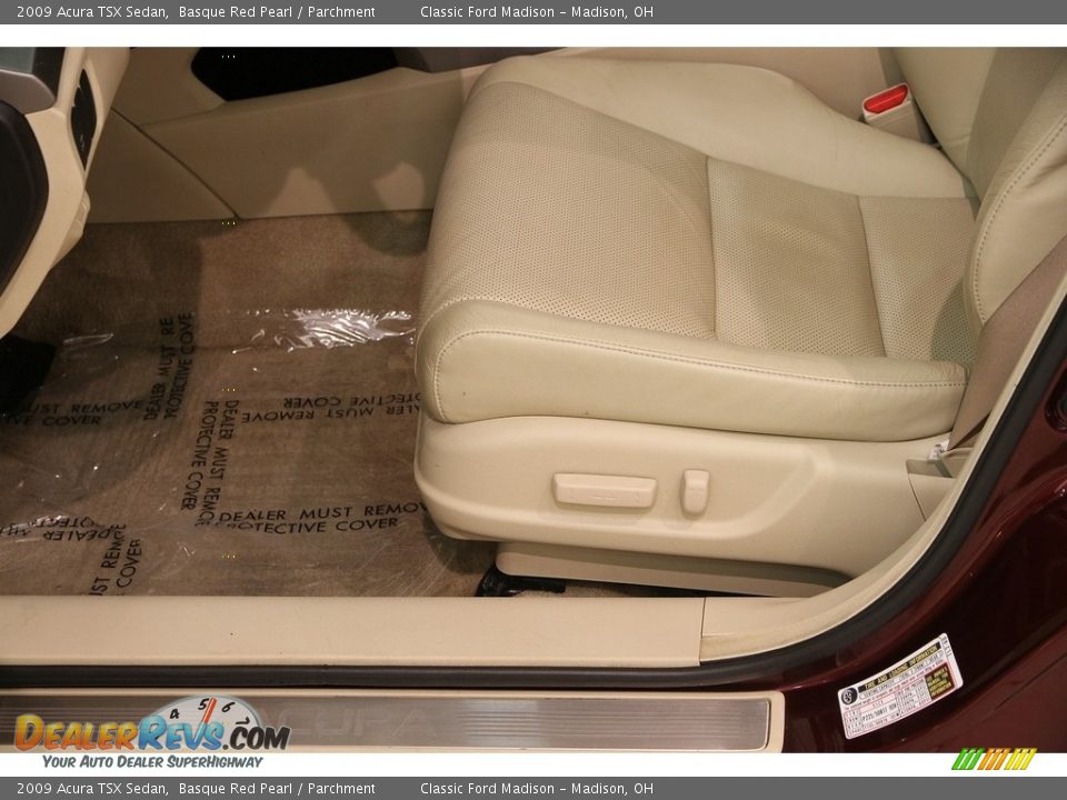 2009 Acura TSX Sedan Basque Red Pearl / Parchment Photo #7