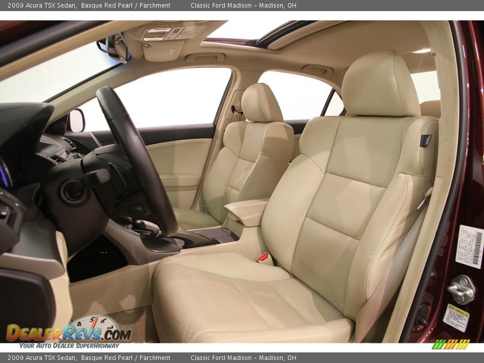 2009 Acura TSX Sedan Basque Red Pearl / Parchment Photo #8