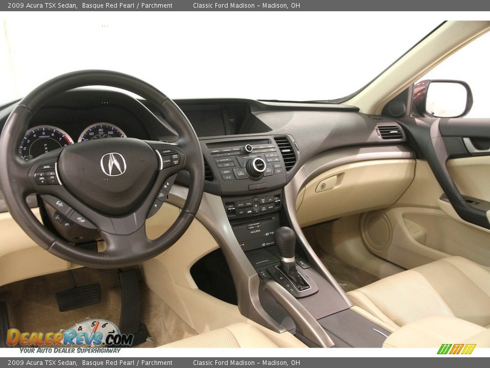 2009 Acura TSX Sedan Basque Red Pearl / Parchment Photo #10
