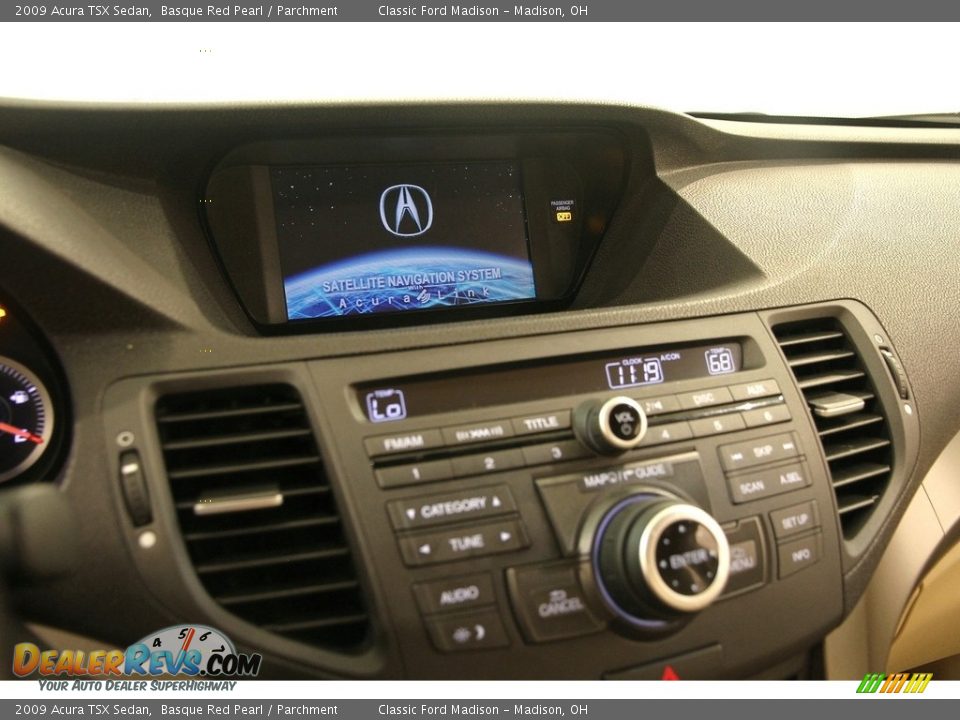 2009 Acura TSX Sedan Basque Red Pearl / Parchment Photo #15