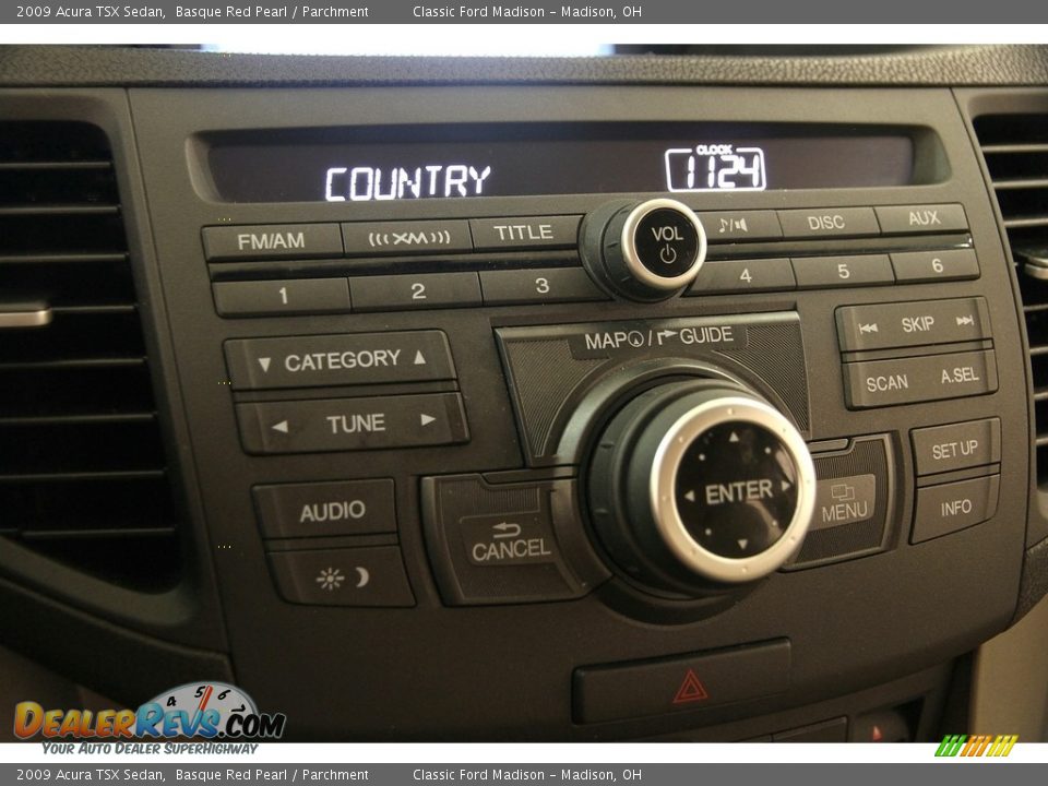 2009 Acura TSX Sedan Basque Red Pearl / Parchment Photo #16
