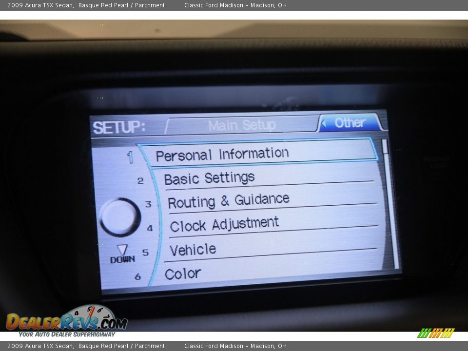 2009 Acura TSX Sedan Basque Red Pearl / Parchment Photo #20